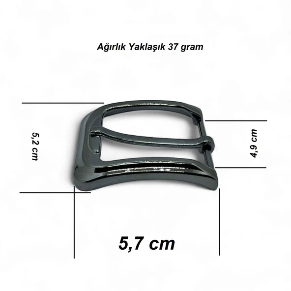 Kemer Tokası 3,9 cm Siyah Nikel 1 Adet - 3