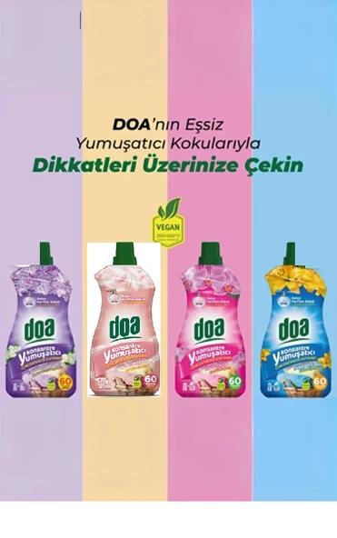 Doa Konsantre Çamaşır Yumuşatıcı Lavanta Manolya 1500 Ml x 4 Adet - 4