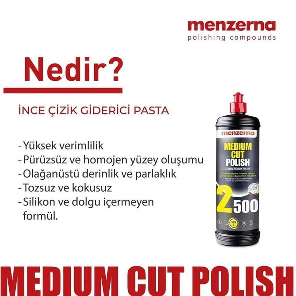 MENZERNA 2500 İnce Çizik Giderici Pasta - 1 Lt - 4