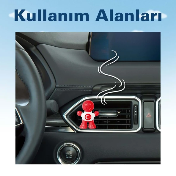Little Joe Türkiye'yi Seviyorum Yeni Araç Kokusu (New Car)-45 Gün-Oto Kokusu Kalıcı Klima Parfüm - 4