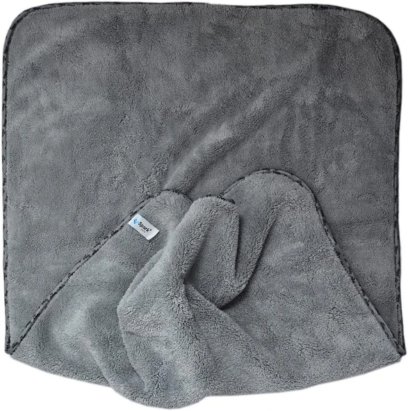 Spark 2316 Mikrofiber Peluş Oto Kurulama Bezi 60x90 cm 800 GSM - Yüksek Emicilik - 6