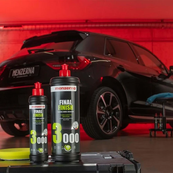 Menzerna 3000 Hare Giderici Cila 1 Litre – İnce Polisaj ve Yüzey Parlatma Cilası (Sarı) - 2