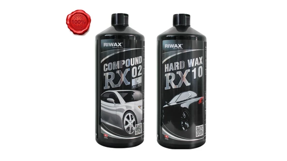 Riwax 2'li Pasta Cila Seti RX02 Kalın Pasta + RX10 Boya Koruma 1 KG – Profesyonel Araç Yüzey Bakımı - 1