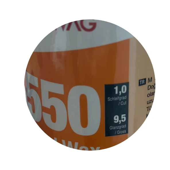 MACWAG M550 Diamond Wax 1 LT - Üstün Parlaklık ve Uzun Süreli Koruma M.550 - 3