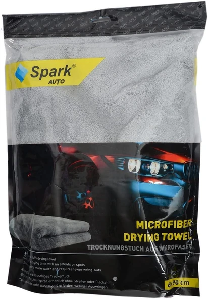 Spark 2316 Mikrofiber Peluş Oto Kurulama Bezi 60x90 cm 800 GSM - Yüksek Emicilik - 2