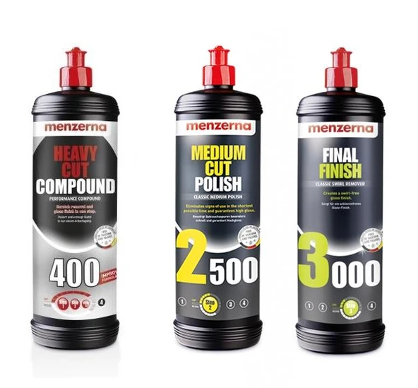 MENZERNA 3 LÜ SET 400-2500-3000 1 LİTRE ürün görseli