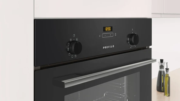 Profilo FRMA234S 66 Lt 7 Programlı Siyah Ankastre Fırın - Resim 2