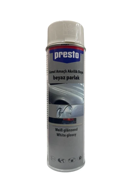 Presto Sprey Boya ve Vernik 400 ml – Oto, Metal, Ahşap ve Plastik Yüzeyler İçin - 10