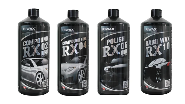 Riwax 4'lü Pasta Cila Seti RX02 Kalın Pasta + RX04 Ara Kat + RX06 Hare Cila + RX10 Boya Koruma 1 KG