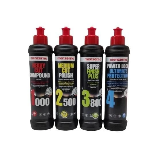 Menzerna 1000- 2500- 3800 Powerlock Kalın Pasta Boya Koruma Seti 250 ml ürün görseli