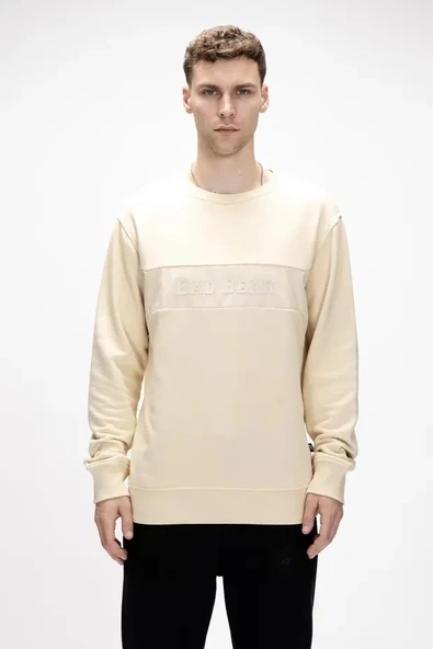 Bad Bear Sailor Bej Crewneck Erkek Sweatshirt ürün görseli 1