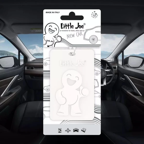 Little Joe Yeni Araç Kokulu Dolap Asma Kart (New Car) -45 Gün -İpli Ev Oto Kokusu -Ayna Parfümü