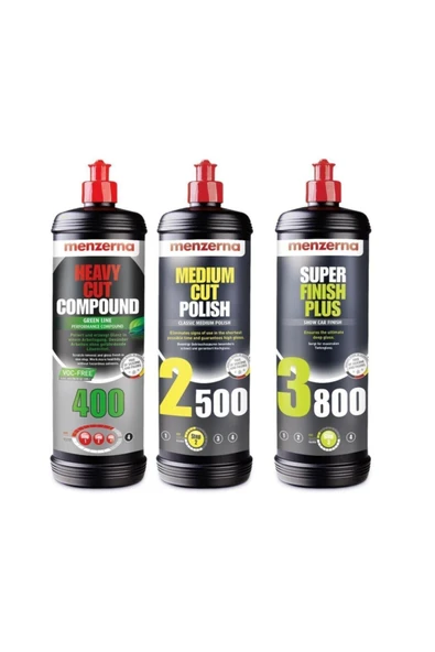 Green 400 & Medium Cut 2500 Super  3800 Set 3 X 1 Litre ürün görseli