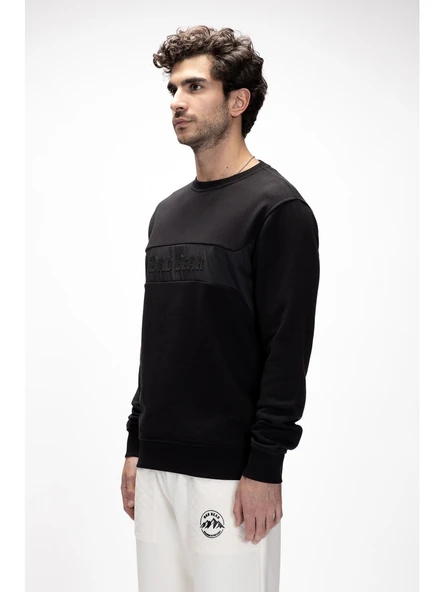 Badbear Sailor Si̇yah Crewneck Erkek Sweatshirt - Resim 2