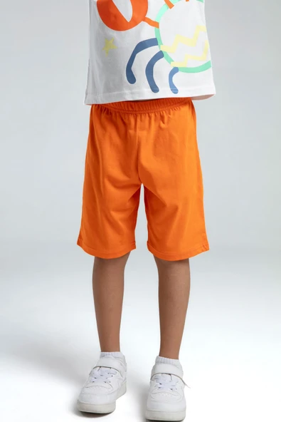 Roly Poly Crab Erkek Çocuk Regular Kalıp Kısa Kol Bermuda Şortlu Pijama Takım - 7