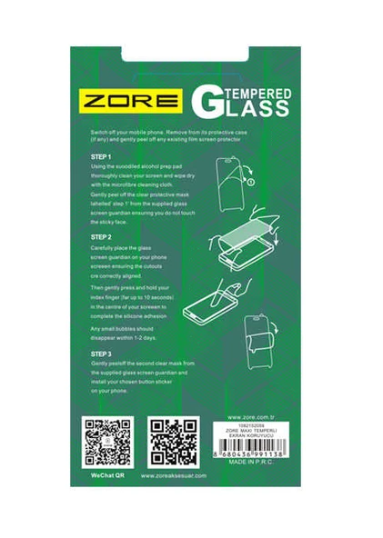 Zore Genaral Mobile ile uyumlu Discovery E3 Maxi Glass Temperli Cam Koruyucu - Resim 2