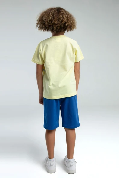 Roly Poly Crab Erkek Çocuk Regular Kalıp Kısa Kol Bermuda Şortlu Pijama Takım - 4