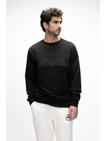 Badbear Sailor Si̇yah Crewneck Erkek Sweatshirt - Resim 3