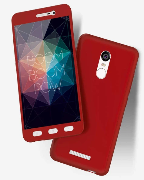 Zore Xiaomi ile uyumlu Redmi Note 4X Kılıf 360 3 Parçalı Rubber Kapak - 1