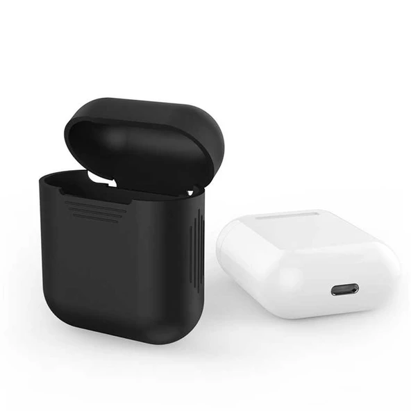 Zore Apple ile uyumlu Airpods ile uyumlu Standart Silikon Kılıf - 4