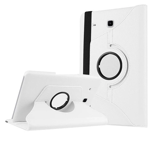 Zore Galaxy ile uyumlu Tab E T560 9.6 Dönebilen Standlı Kılıf - Resim 3