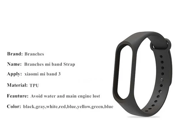 Zore Xiaomi ile uyumlu Mi Band 3 Silikon Kordon - 2