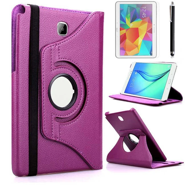 Zore Galaxy ile uyumlu Tab A T580 10.1 Dönebilen Standlı Kılıf - 6