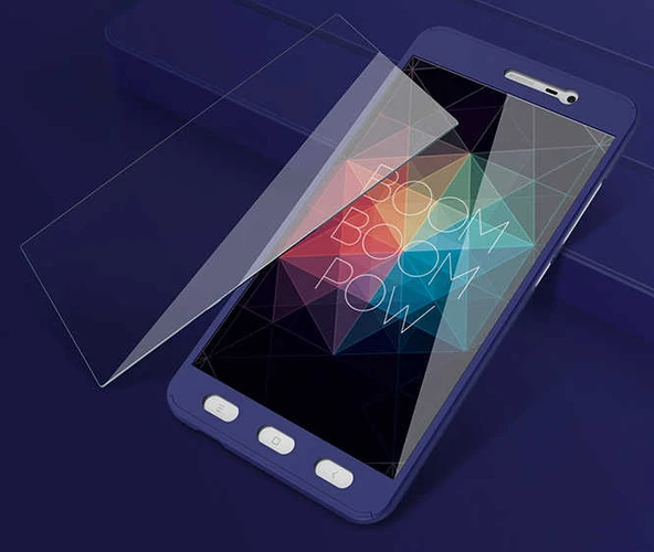 Zore Xiaomi ile uyumlu Redmi Note 4X Kılıf 360 3 Parçalı Rubber Kapak - 11