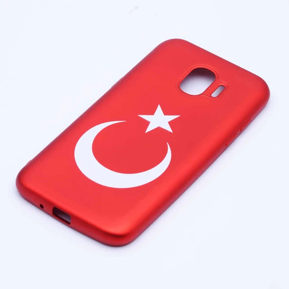 Zore Galaxy ile uyumlu J2 Pro 2018 Kılıf Bayrak Silikon - 1