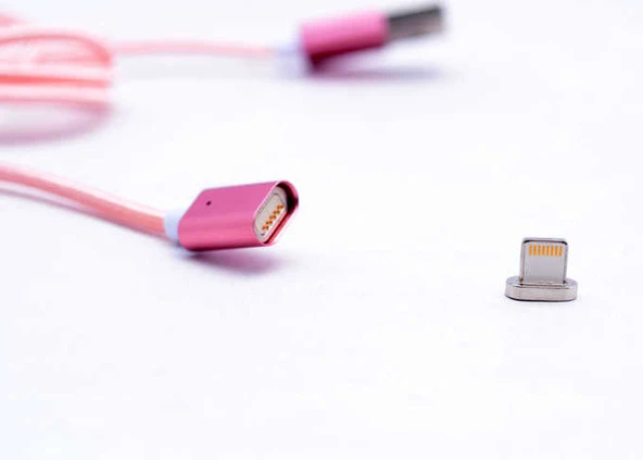 Zore Metal Manyetic Uçlu Lightning Usb Kablo - Resim 2