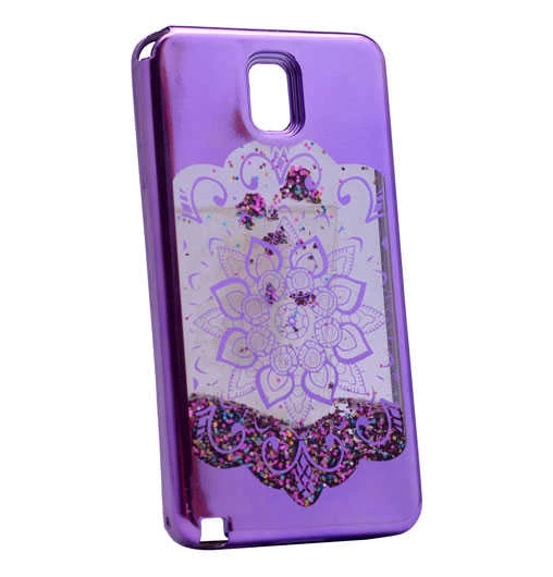 Zore Galaxy ile uyumlu Note 3 Kılıf Lazer Çiçekli Sıvılı Silikon - 6