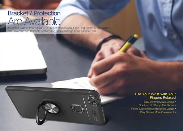 Zore Huawei ile uyumlu P10 Lite Kılıf Ravel Silikon Kapak - 8