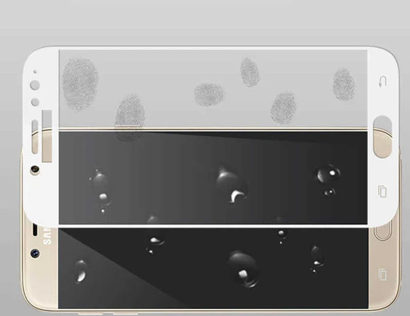 Zore Galaxy ile uyumlu J730 Pro Kenarları Kırılmaya Dayanıklı Cam Ekran Koruyucu - Resim 3