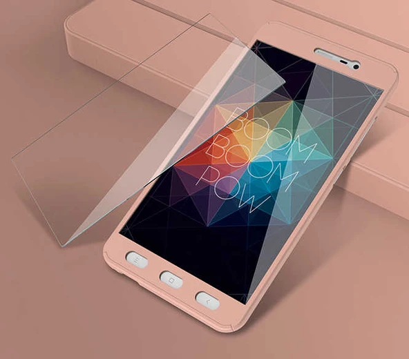 Zore Xiaomi ile uyumlu Redmi Note 4X Kılıf 360 3 Parçalı Rubber Kapak - 9