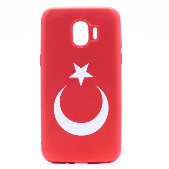 Zore Galaxy ile uyumlu J2 Pro 2018 Kılıf Bayrak Silikon - 4