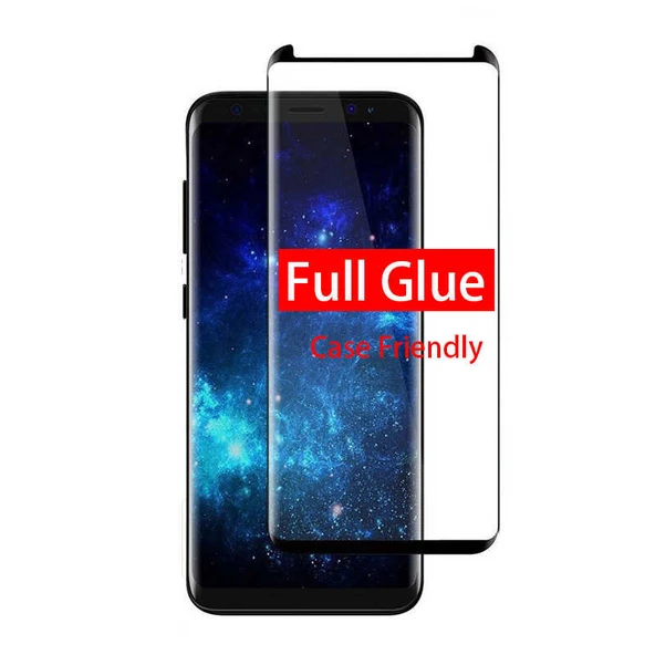 Zore Galaxy ile uyumlu S9 Full Yapışkanlı Cam Ekran Koruyucu - Resim 6
