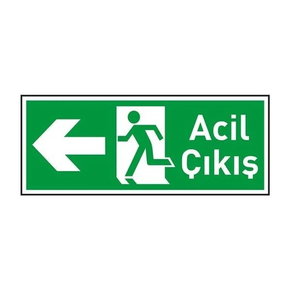 ACİL ÇIKIŞ LEVHASI PVC SOL YÖN - 2