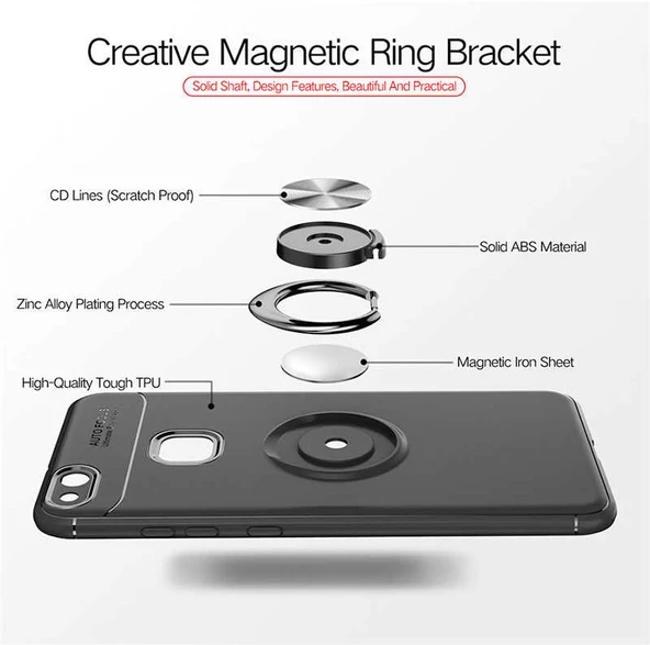 Zore Huawei ile uyumlu P10 Lite Kılıf Ravel Silikon Kapak - 9