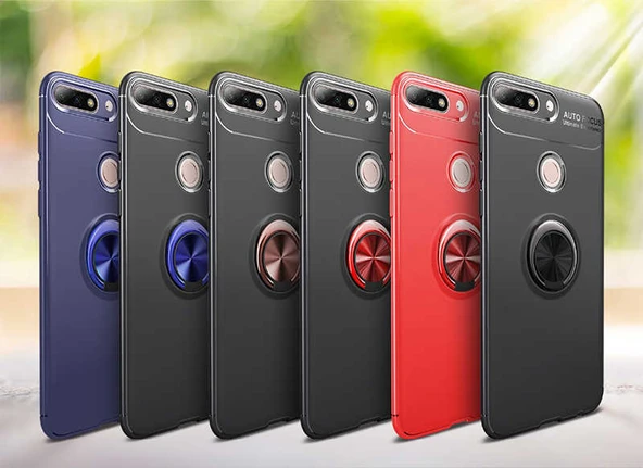Zore Huawei ile uyumlu Y7 2018 Kılıf Ravel Silikon Kapak - 11