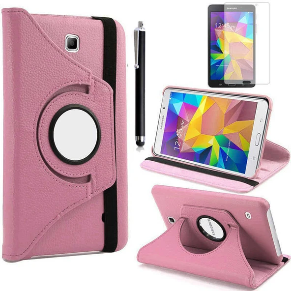 Zore Galaxy ile uyumlu Tab 4 7.0 T230 Dönebilen Standlı Kılıf - Resim 9