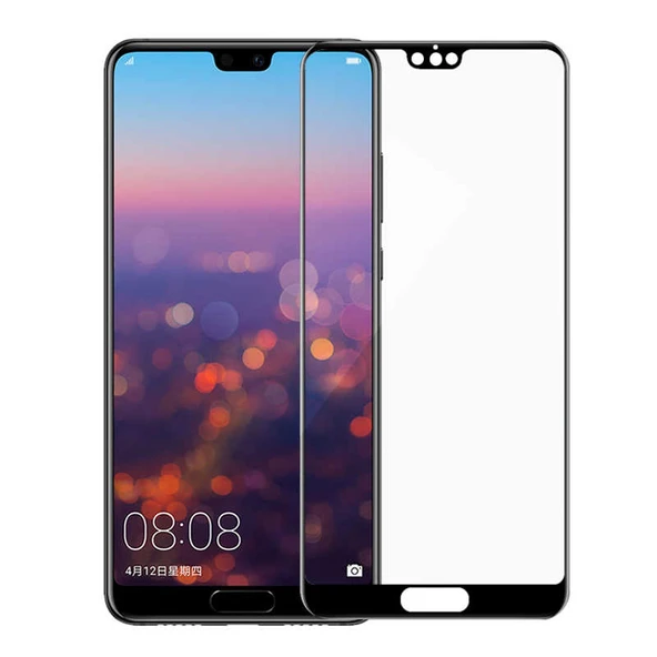 Zore Huawei ile uyumlu P20 Pro Kenarları Kırılmaya Dayanıklı Cam Ekran Koruyucu - 5