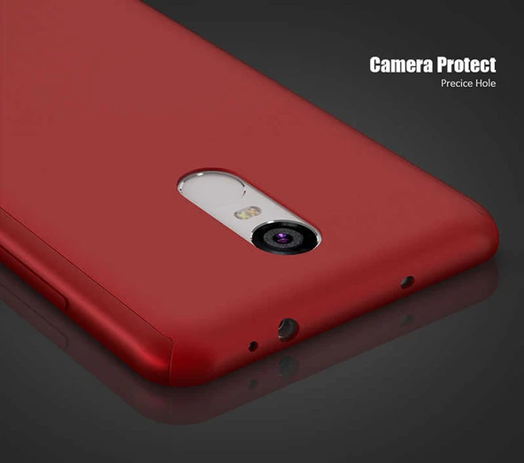 Zore Xiaomi ile uyumlu Redmi Note 4X Kılıf 360 3 Parçalı Rubber Kapak - 3