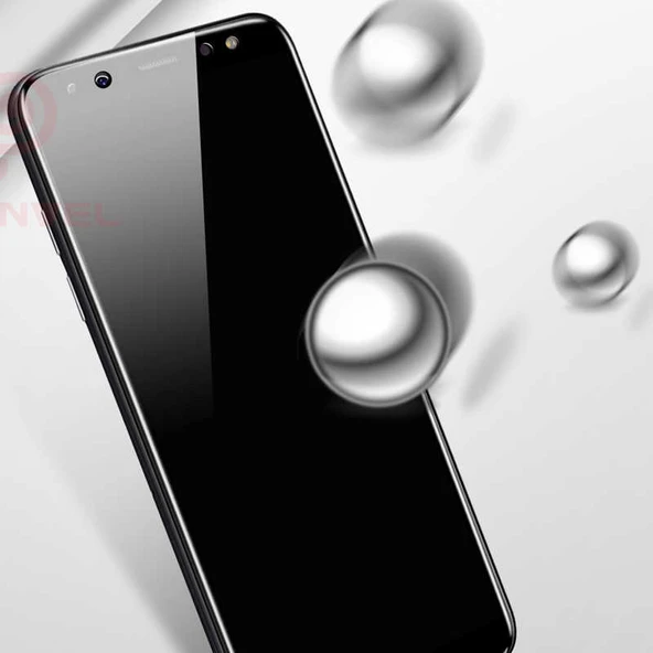 Zore Galaxy ile uyumlu A8 2018 Kenarları Kırılmaya Dayanıklı Cam Ekran Koruyucu - 3