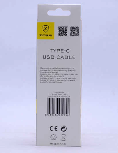 Zore Gold Type-C Usb Kablo Z-04 - 2