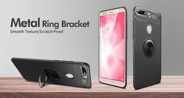 Zore Huawei ile uyumlu Y7 2018 Kılıf Ravel Silikon Kapak - 9