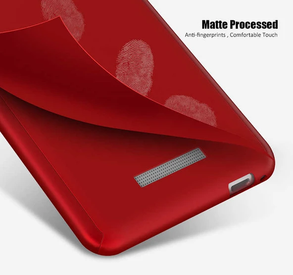 Zore Xiaomi ile uyumlu Redmi Note 4X Kılıf 360 3 Parçalı Rubber Kapak - 5