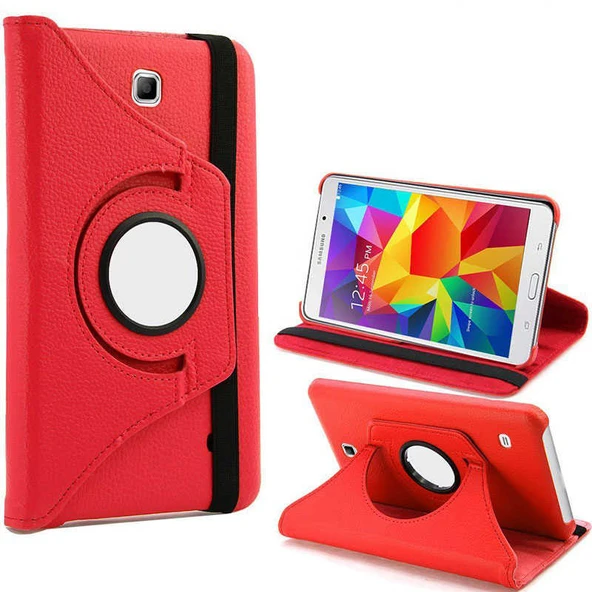 Zore Galaxy ile uyumlu Tab 4 7.0 T230 Dönebilen Standlı Kılıf ürün görseli 1