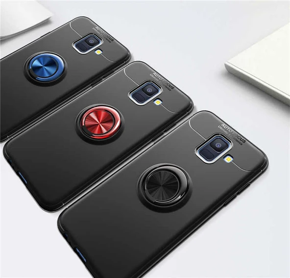 Zore Galaxy ile uyumlu A6 2018 Kılıf Ravel Silikon Kapak - Resim 4