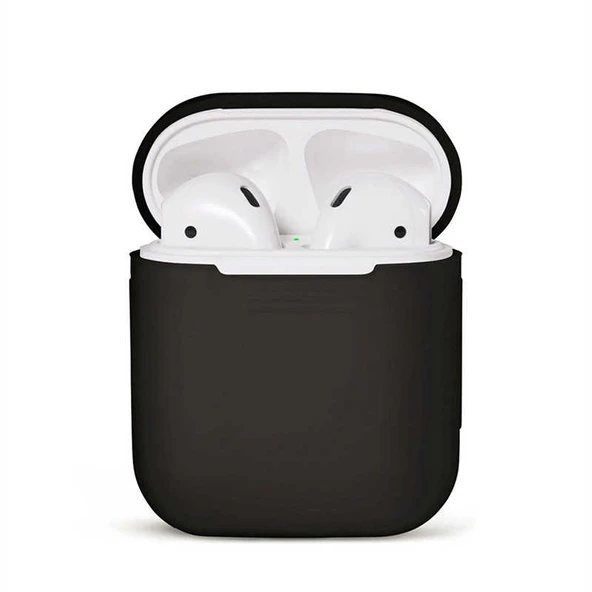 Zore Apple ile uyumlu Airpods ile uyumlu Standart Silikon Kılıf - 5
