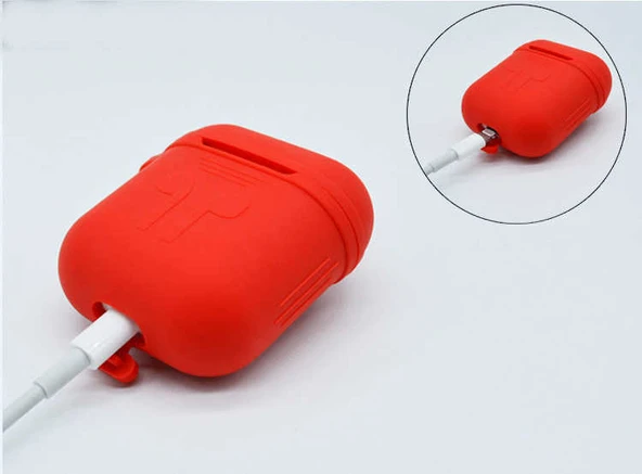 Zore Apple ile uyumlu Airpods ile uyumlu Askılı Silikon - 4